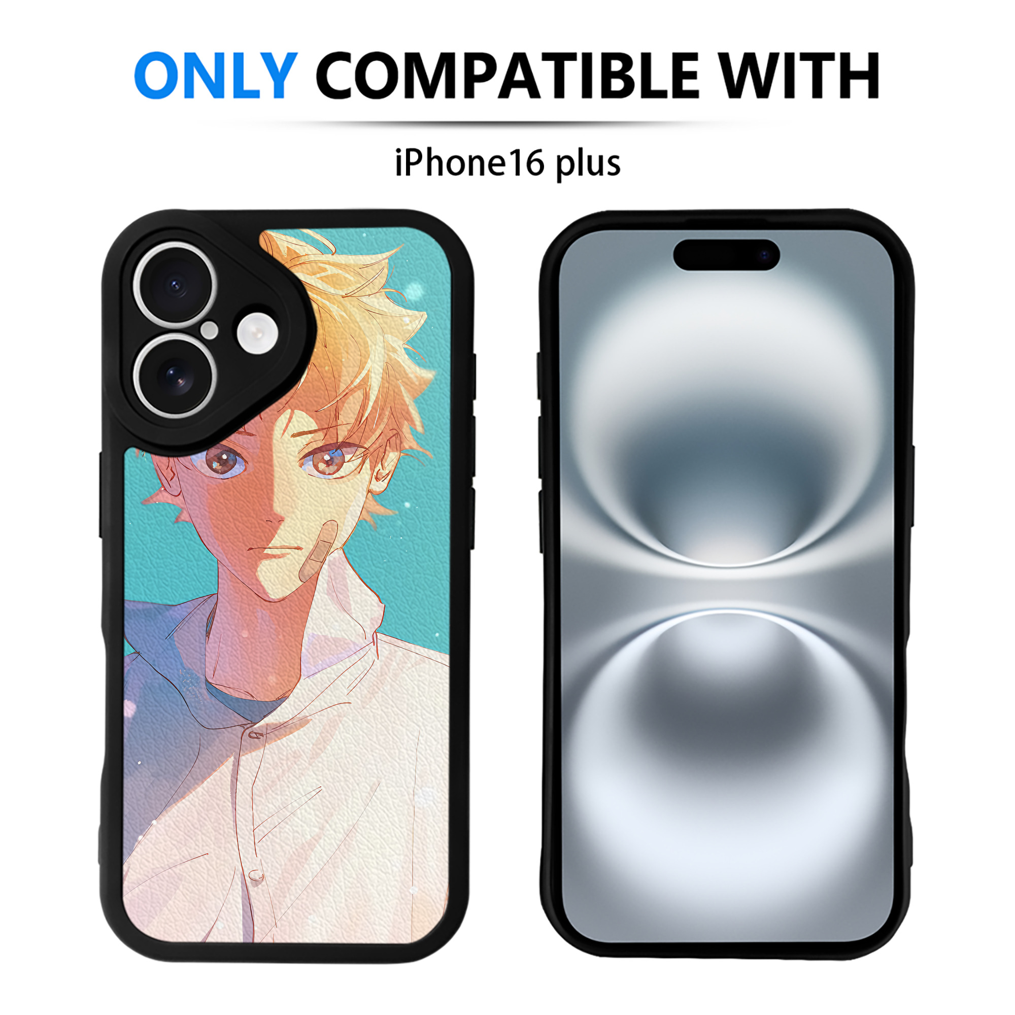 （画像用） ハイキュー!! Haikyu!! 【iPhone 16シリーズ対応】シリコンスマホケース（レザー調） 材質：シリコン